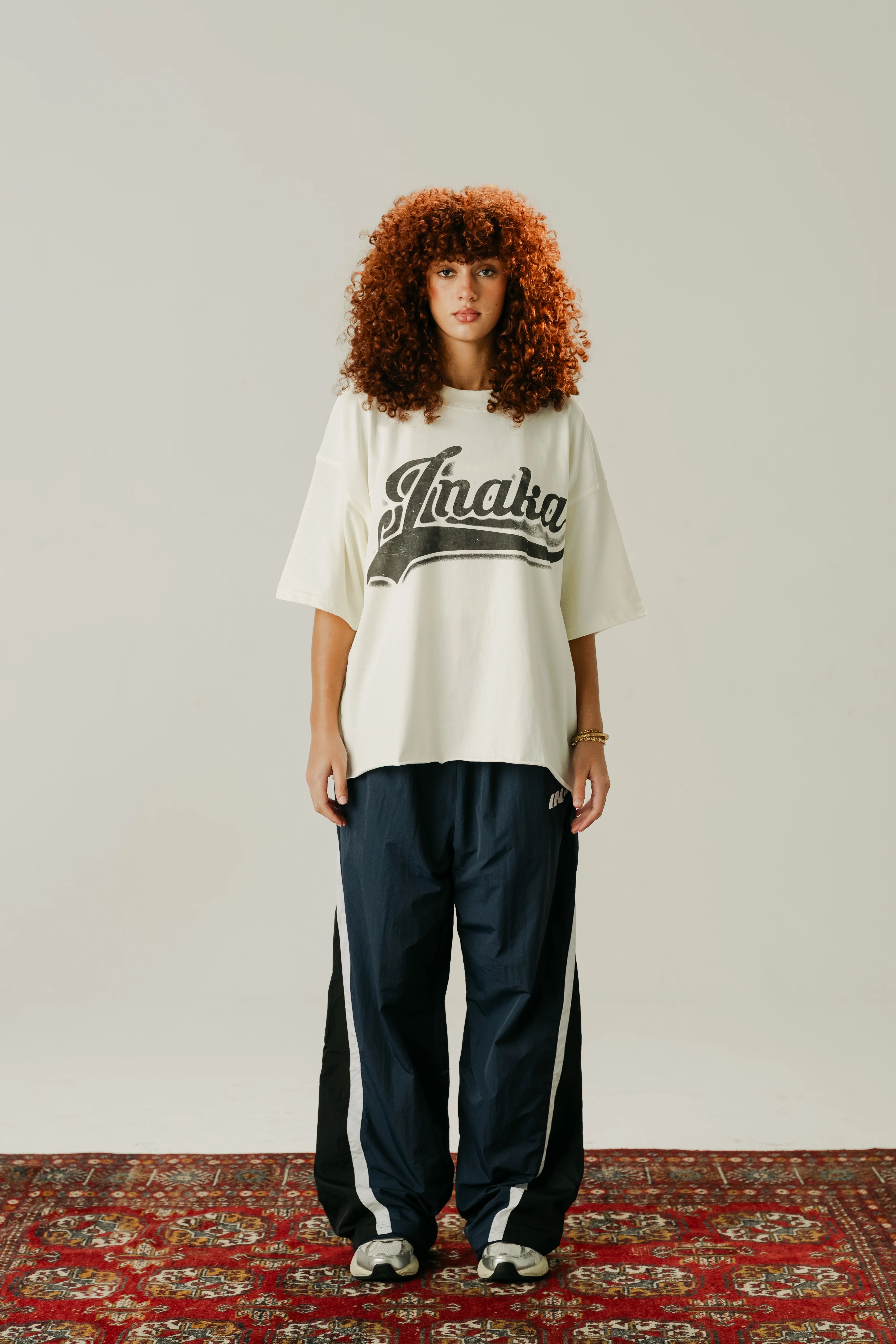 BAGGY TRACKPANTS - NAVY : BLACK - Image 2
