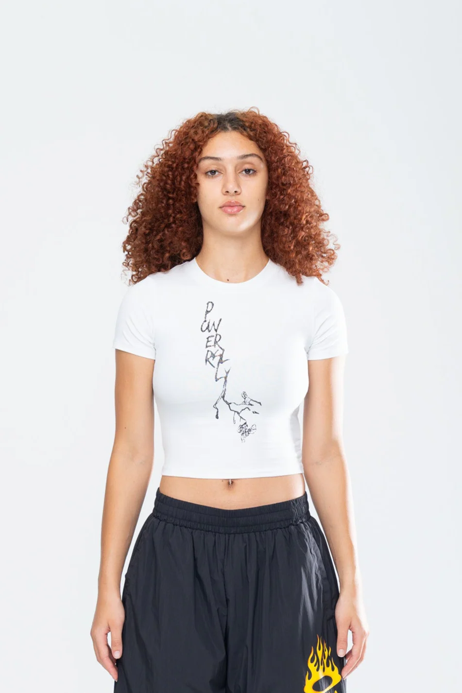 BLOSSOM BABY TEE - WHITE