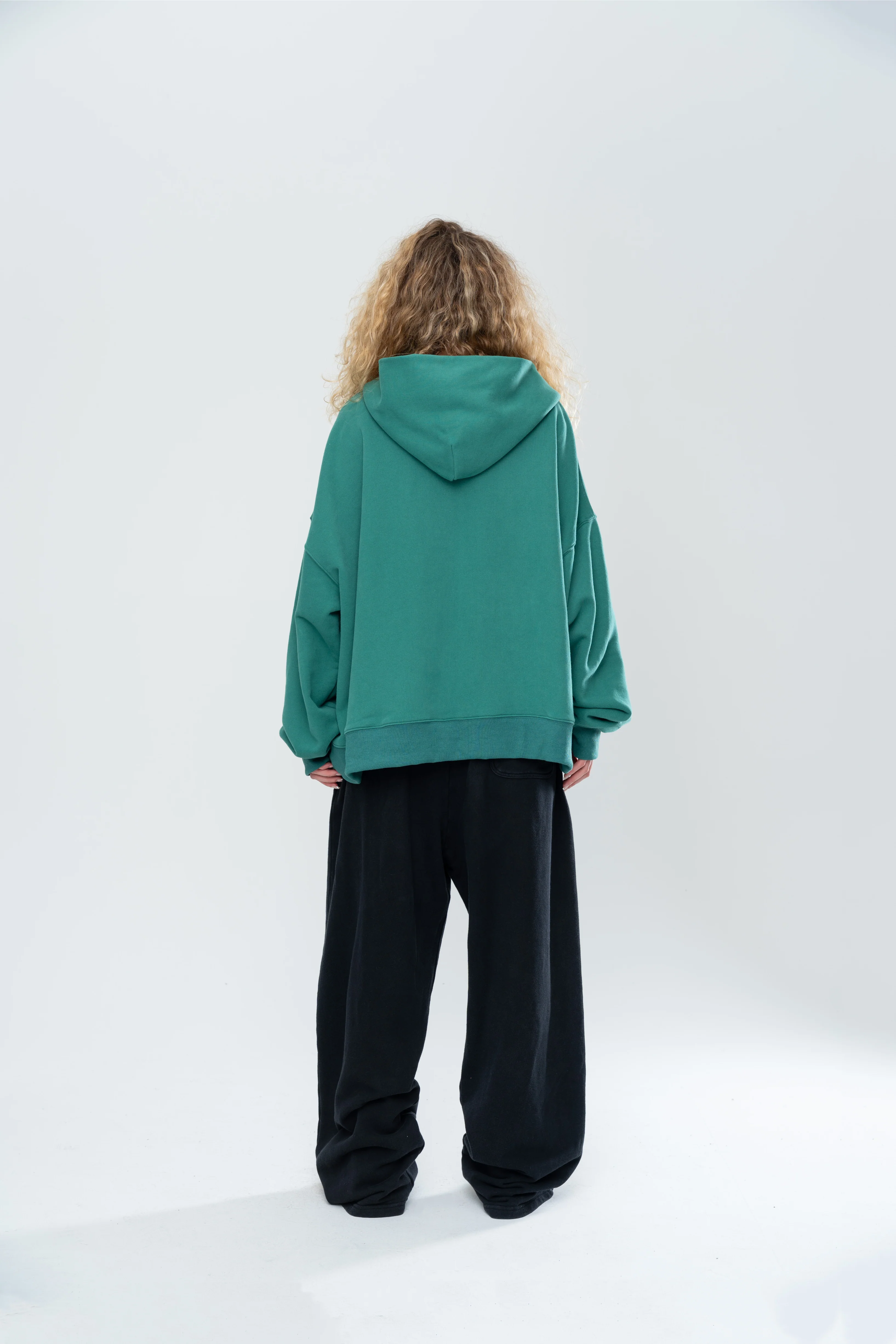 CLASSIC BAGGY SWEATS - BLACK/FOREST GREEN - Image 12
