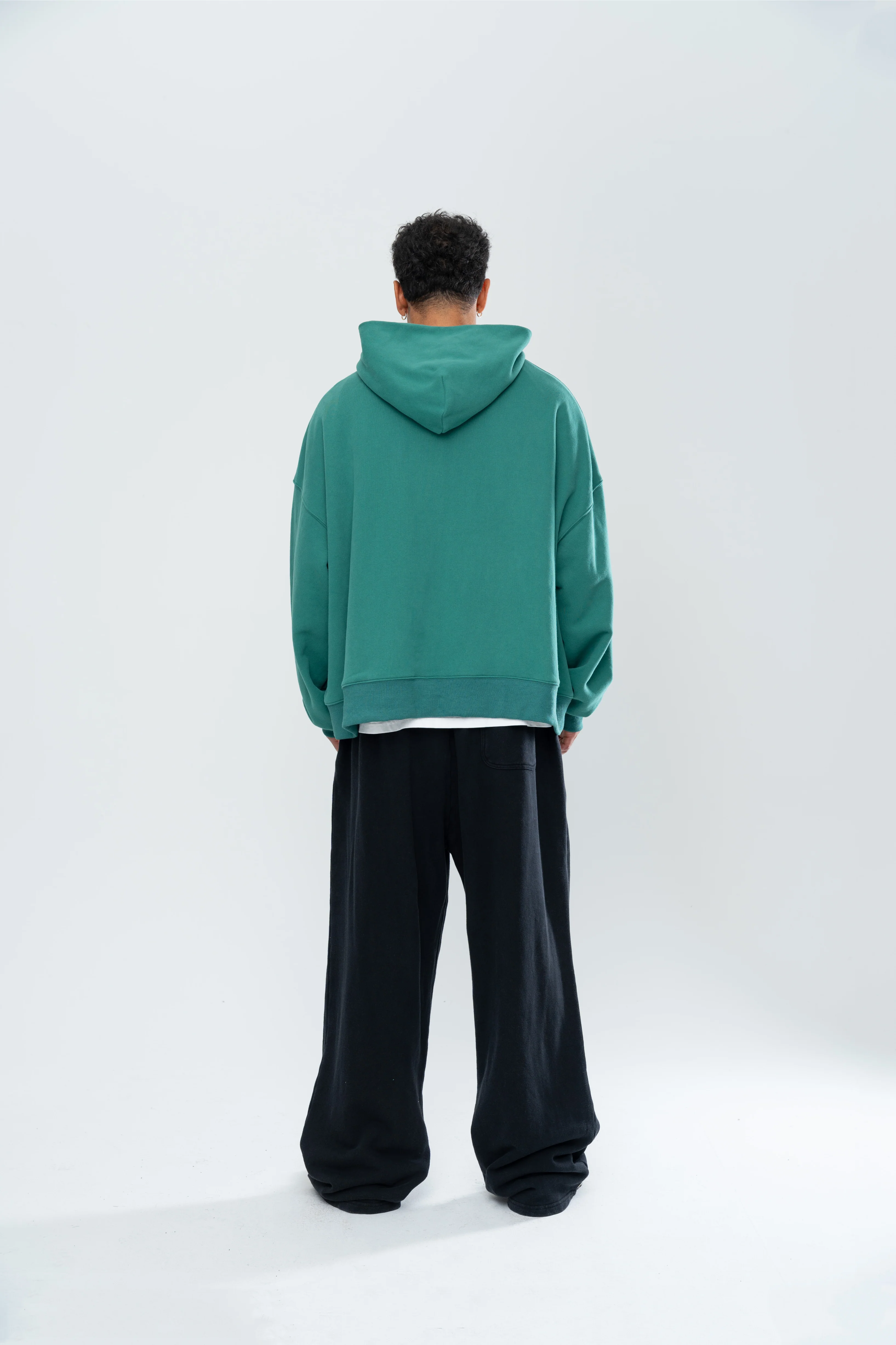 CLASSIC BAGGY SWEATS - BLACK/FOREST GREEN - Image 6