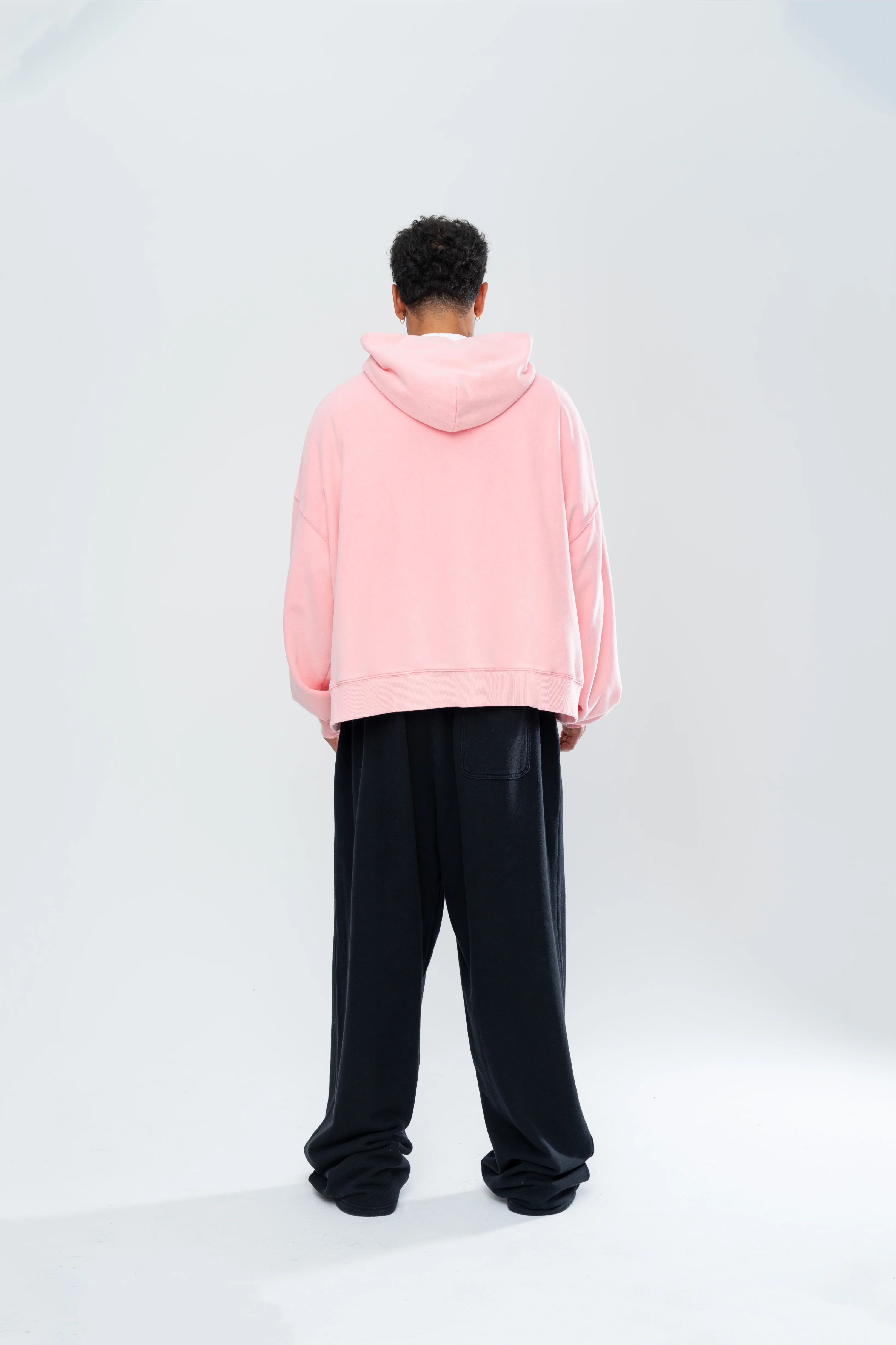 CLASSIC BAGGY SWEATS - BLACK/PINK - Image 6