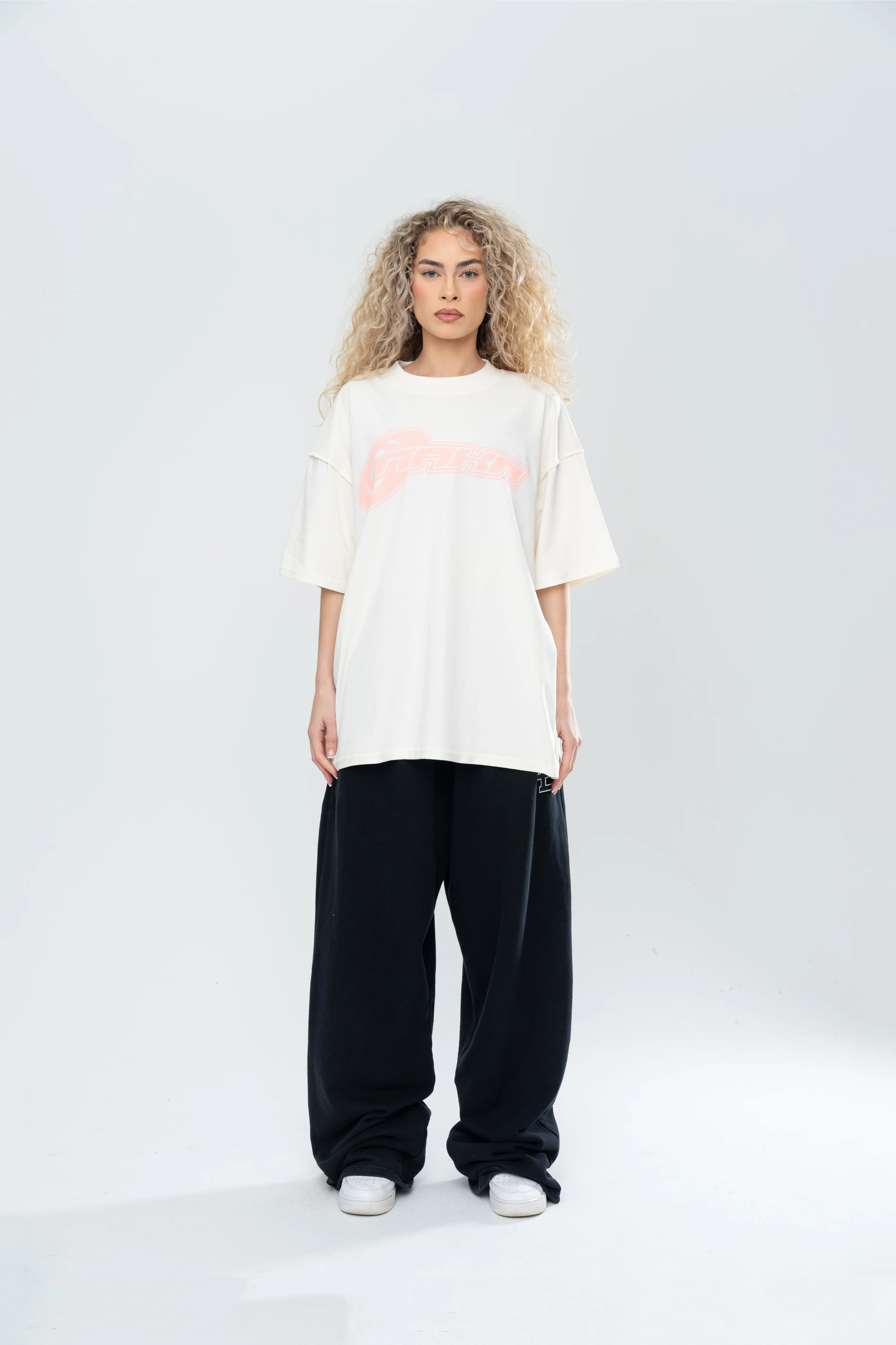 HYPERTEK REVERSE TEE - CREAM/PINK - Image 7