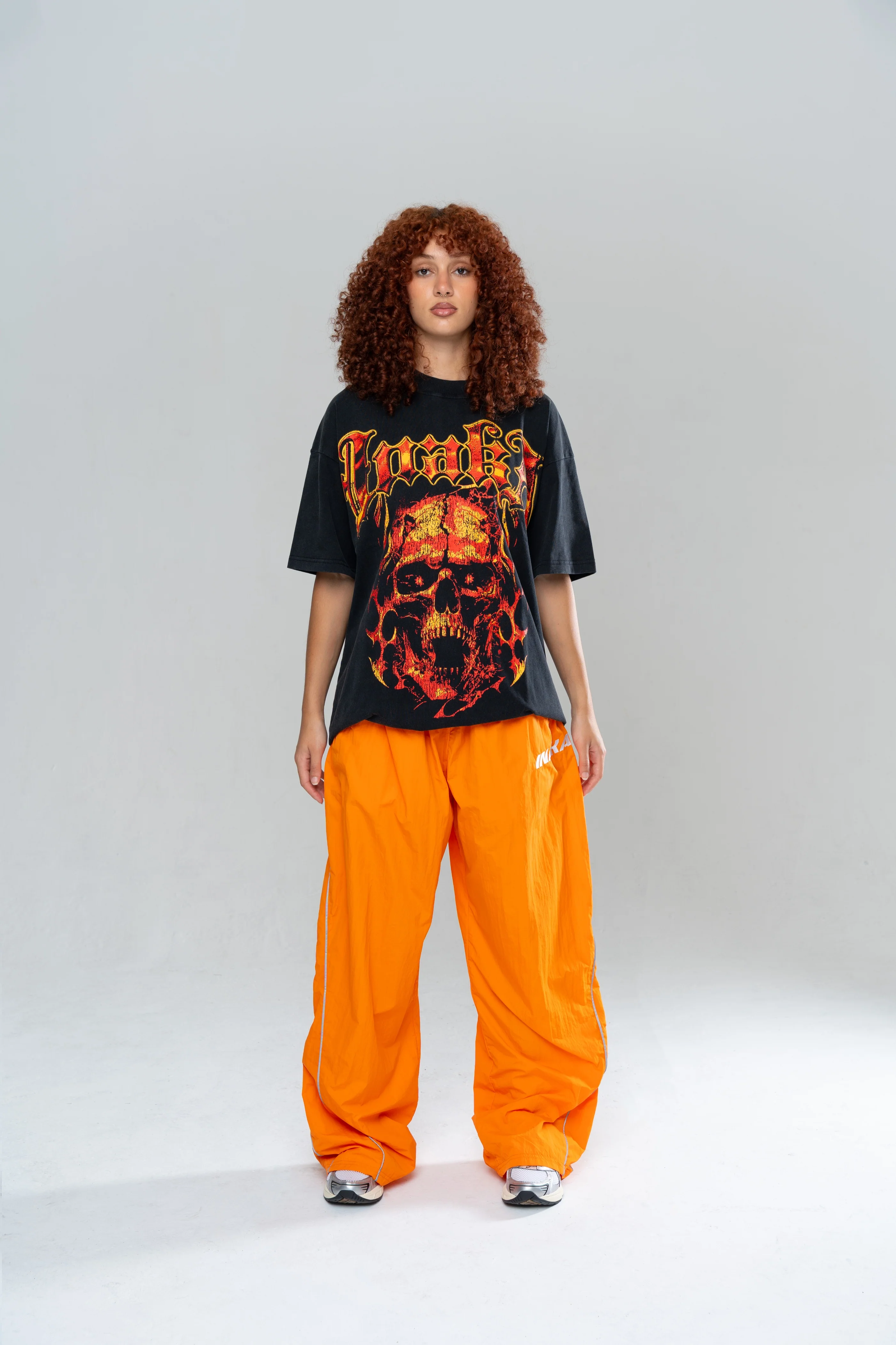 ICONIC BAGGY TRACKPANTS - ORANGE - Image 5
