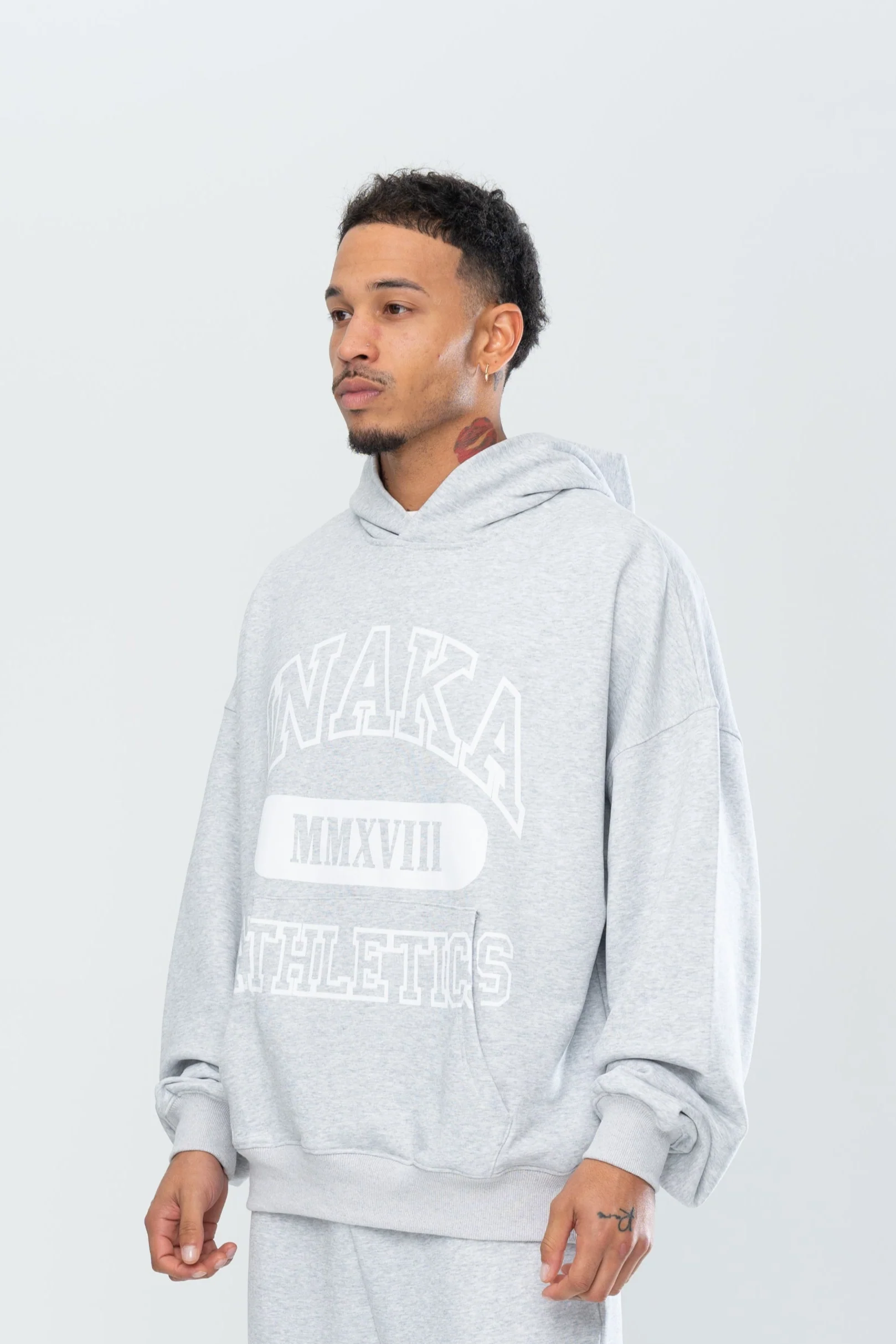 ATHLETICS HOODIE - GREY - Image 5