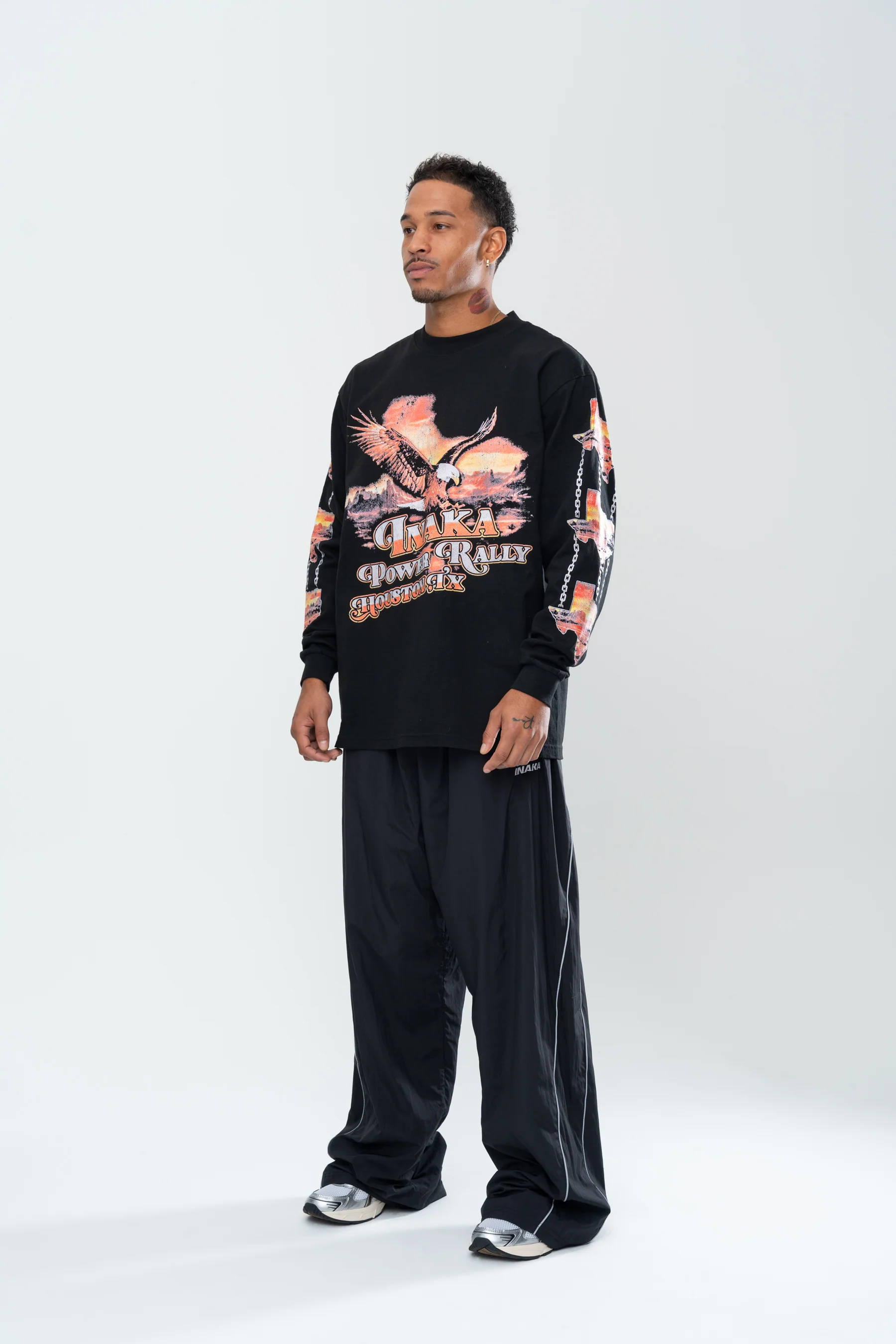 INAKA OUTLAWS LONG SLEEVE - BLACK - Image 11