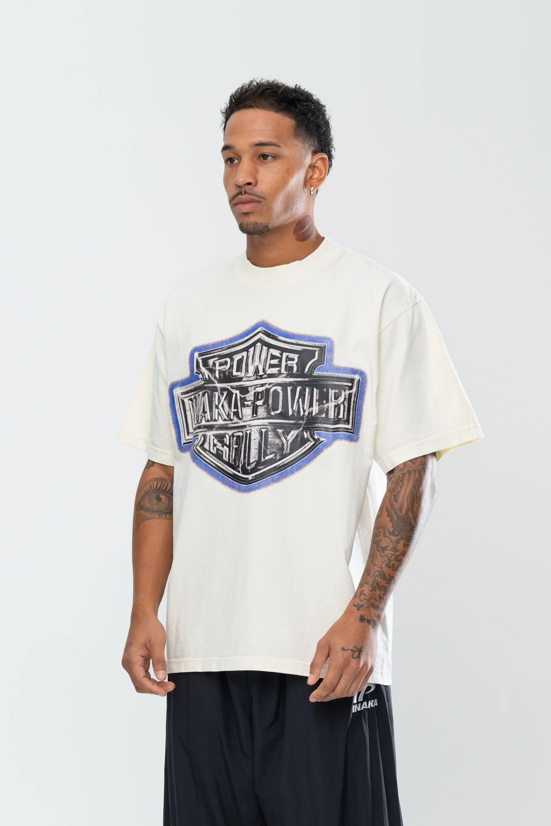 INAKA POWER RALLY TEE - CREAM - Image 8