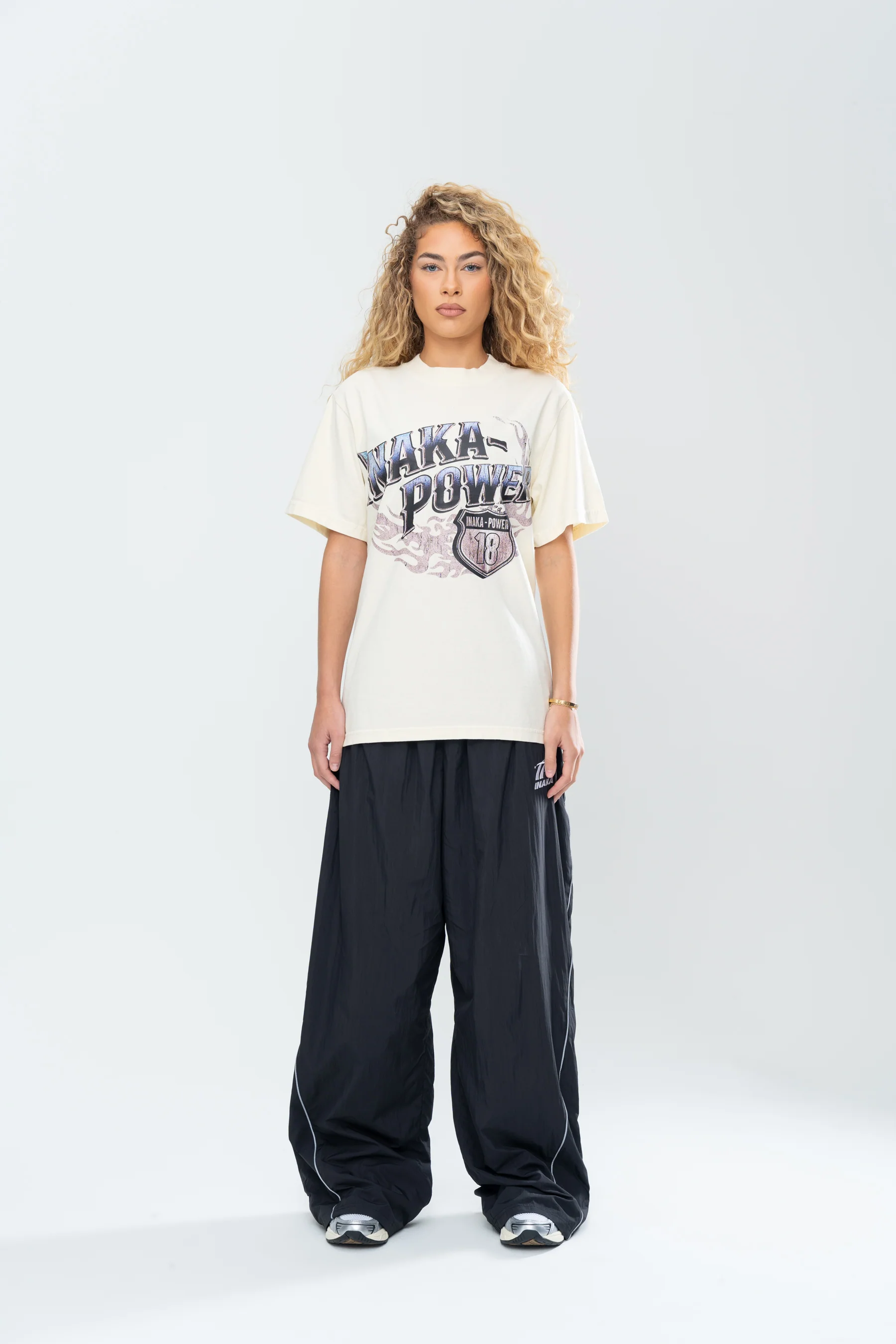 INAKA RADIANT FLAME TEE - CREAM