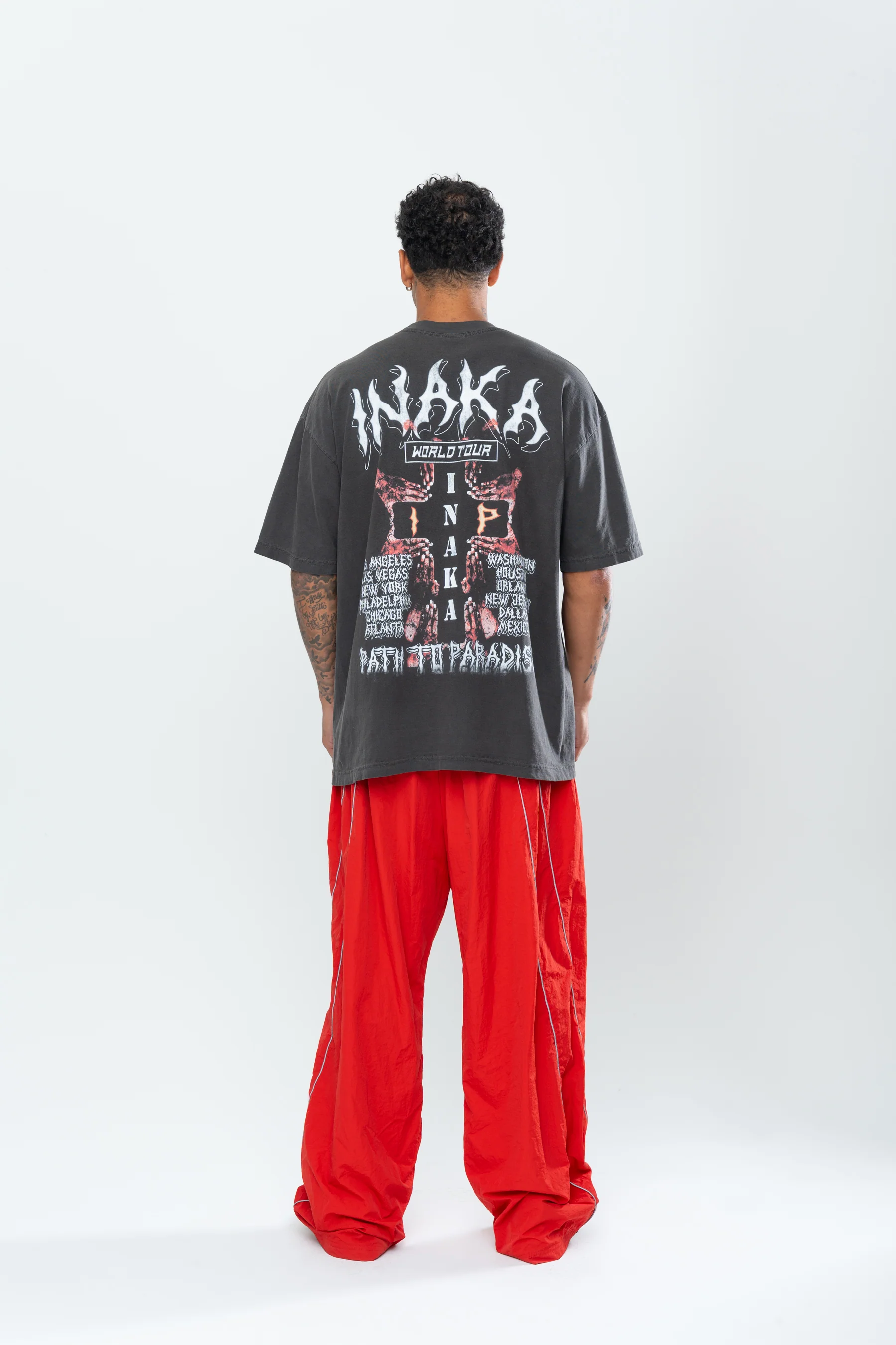 INAKA PATH TO PARADISE TEE - VINTAGE BLACK - Image 7