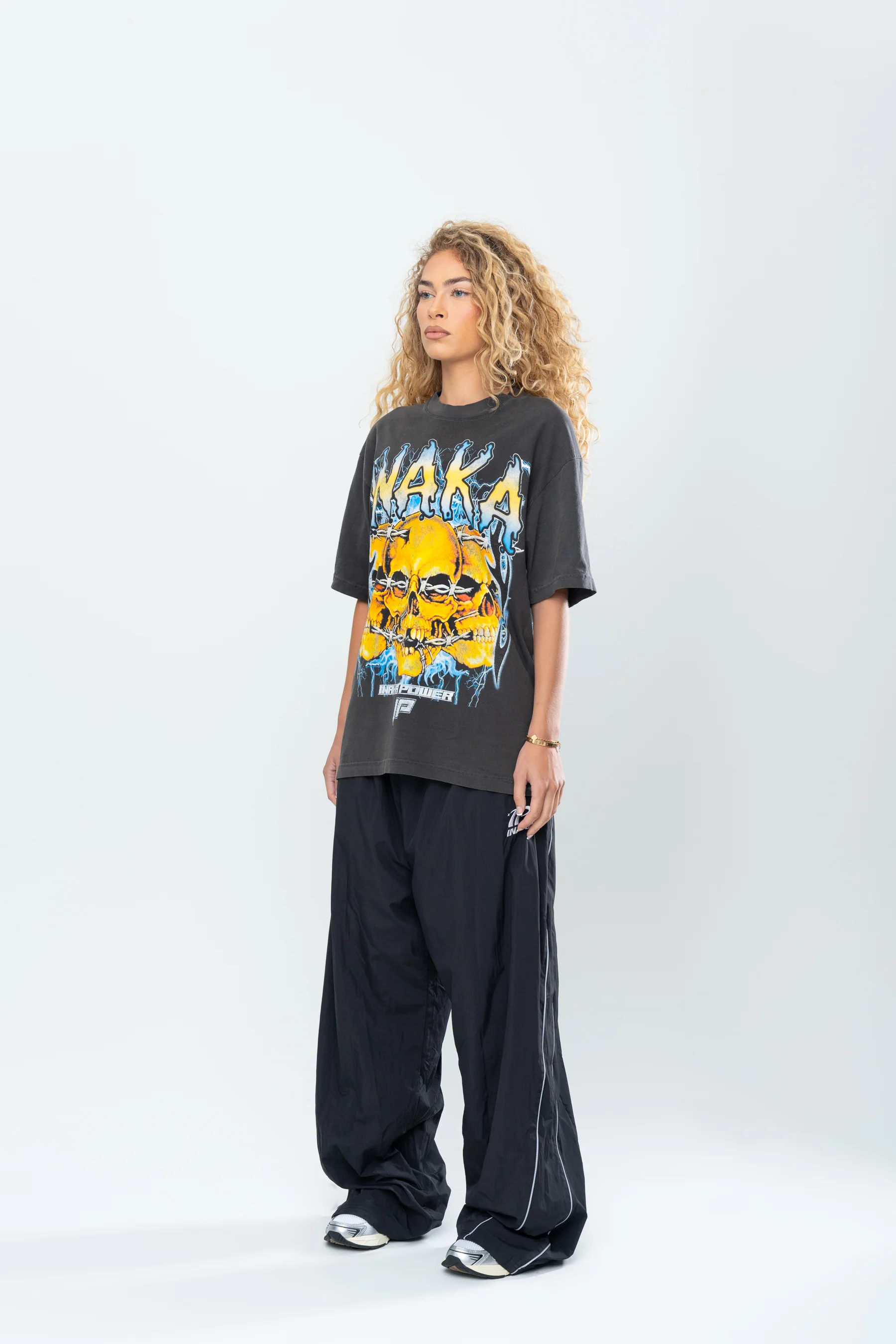 INAKA SKULL CRUSHER TEE - VINTAGE BLACK - Image 13