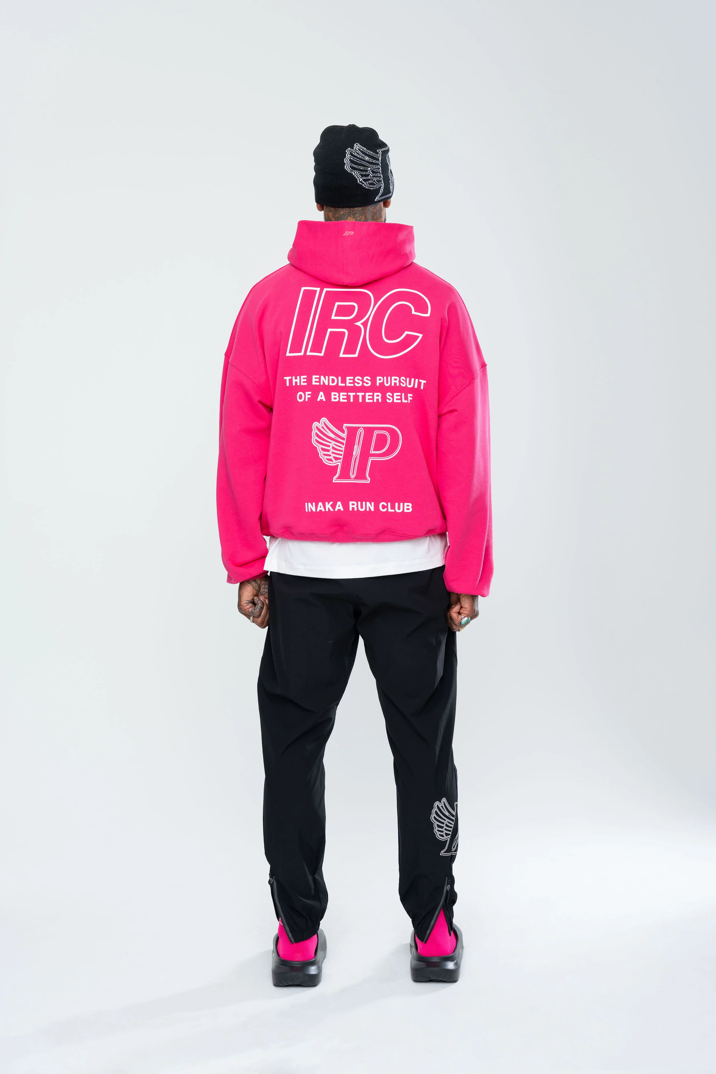 IRC TEAM HOODIE - ELECTRIC PINK - Image 6