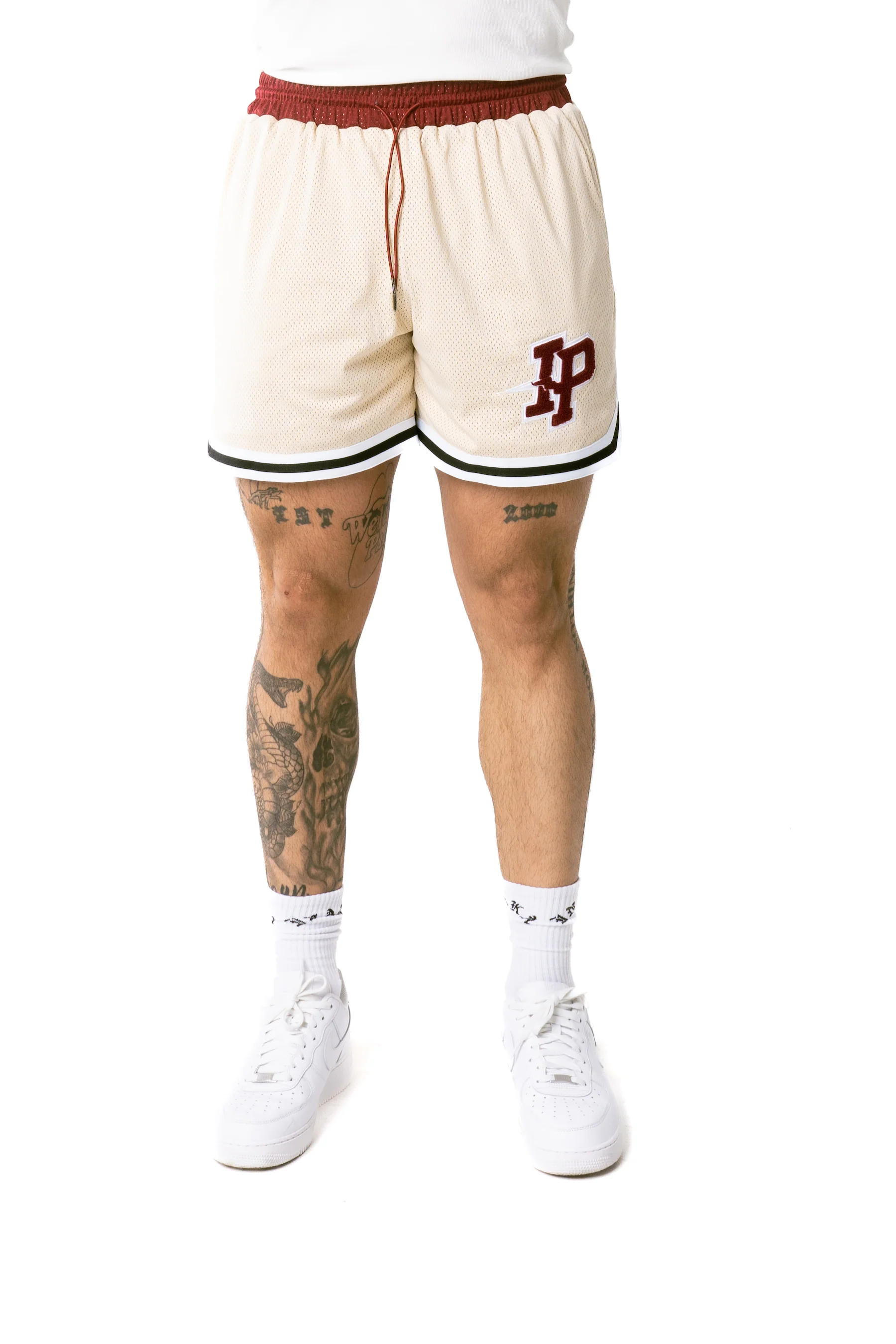 MEN'S LEAGUE MESH SHORTS - BEIGE - Image 3
