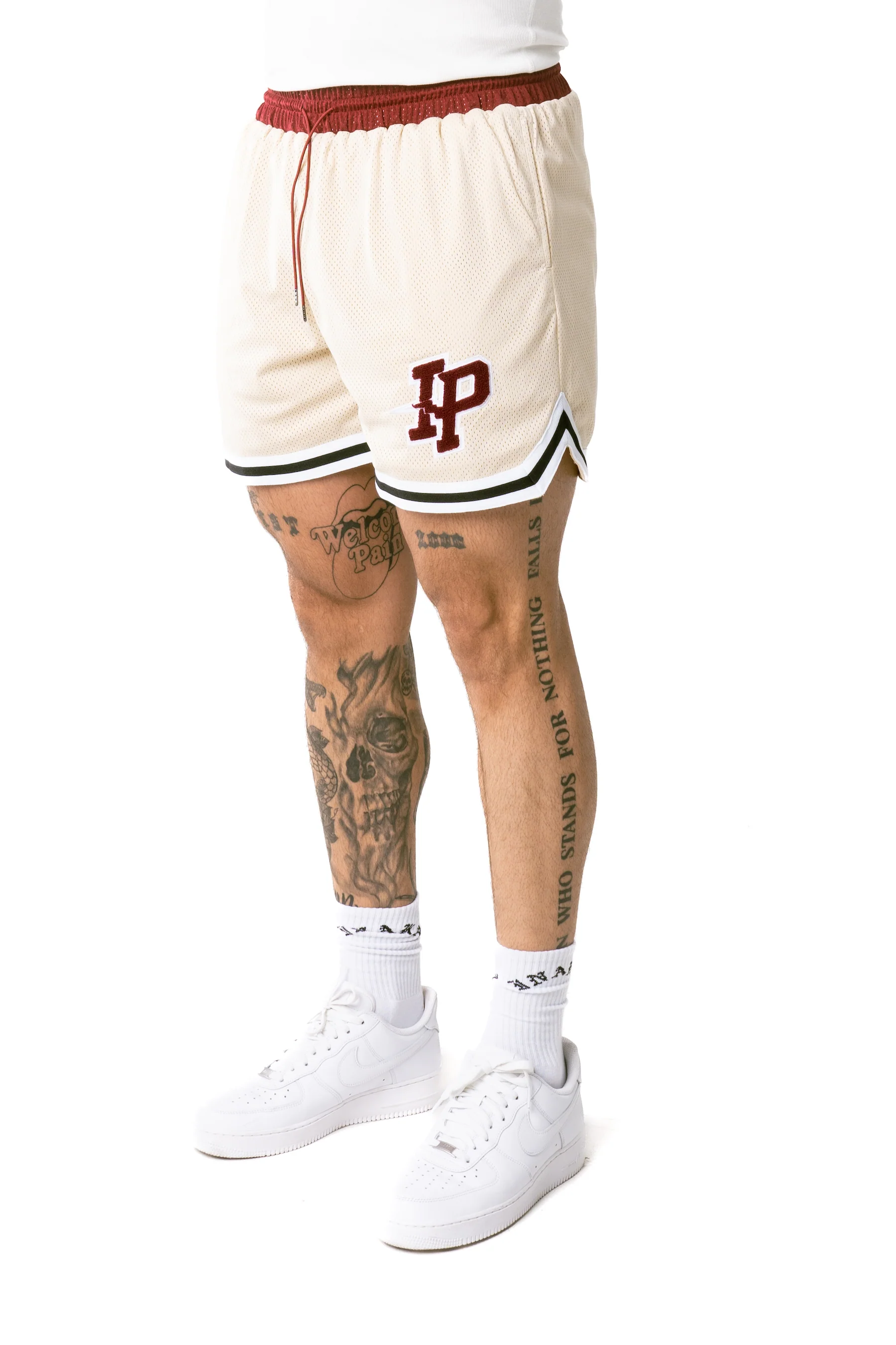 MEN'S LEAGUE MESH SHORTS - BEIGE - Image 4