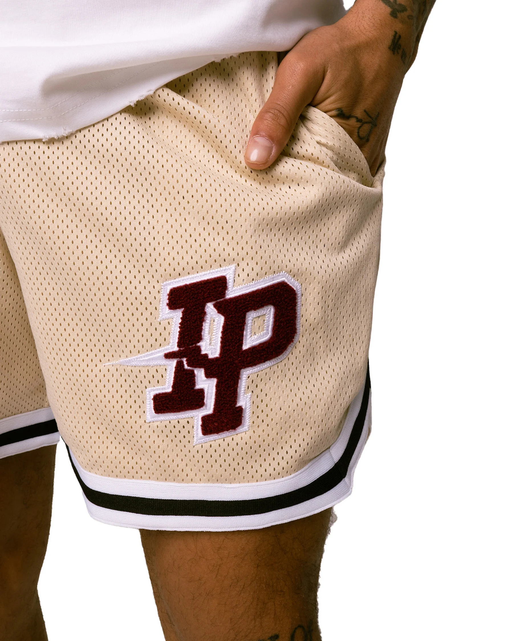 MEN'S LEAGUE MESH SHORTS - BEIGE - Image 7