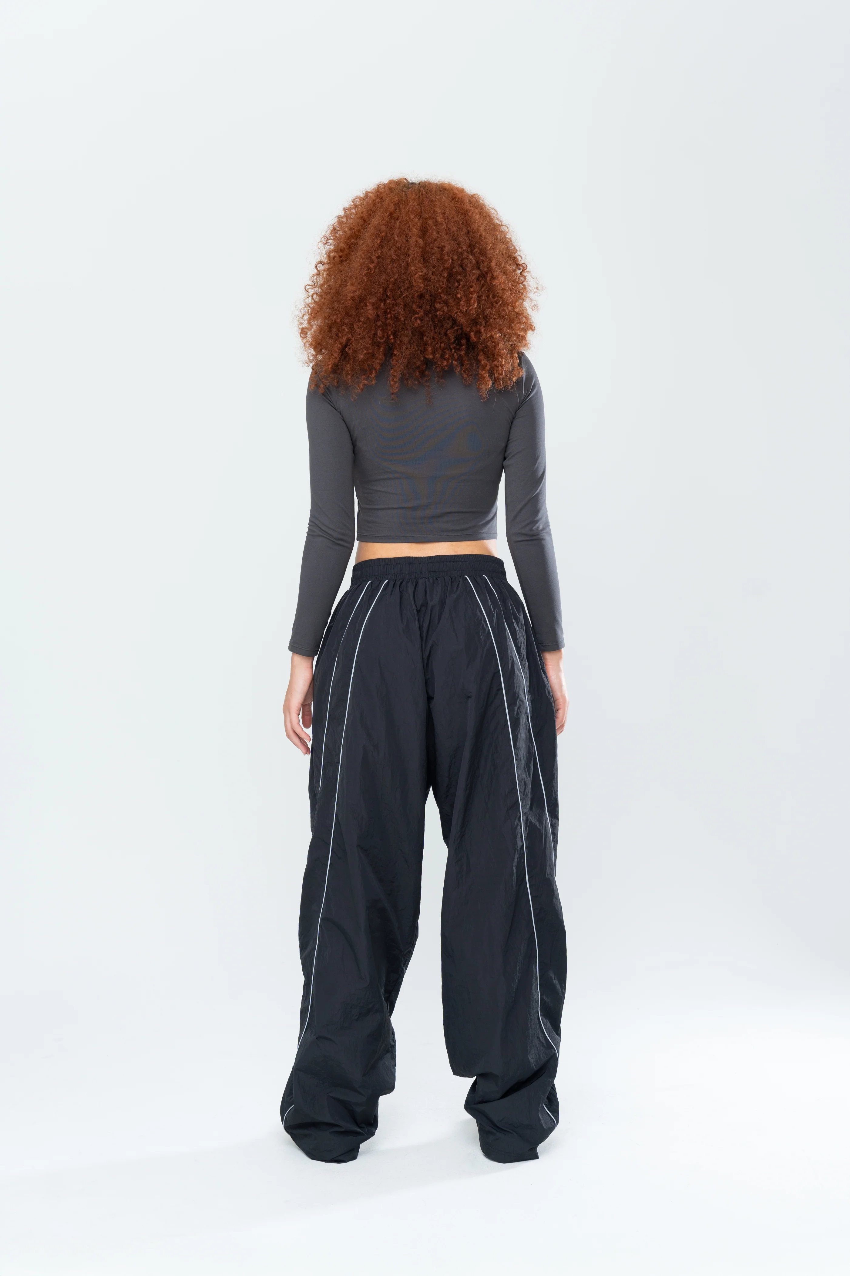 TUNDRA BAGGY TRACK PANTS - BLACK - Image 7