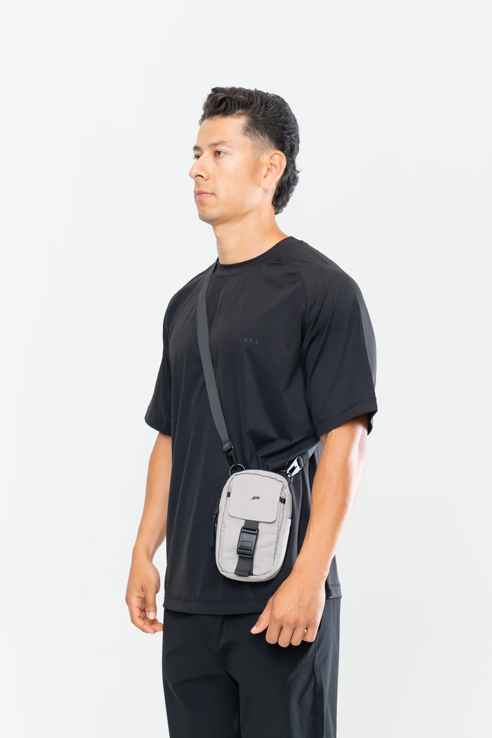 Utility Tech Crossbody - Taupe Gray - Image 4