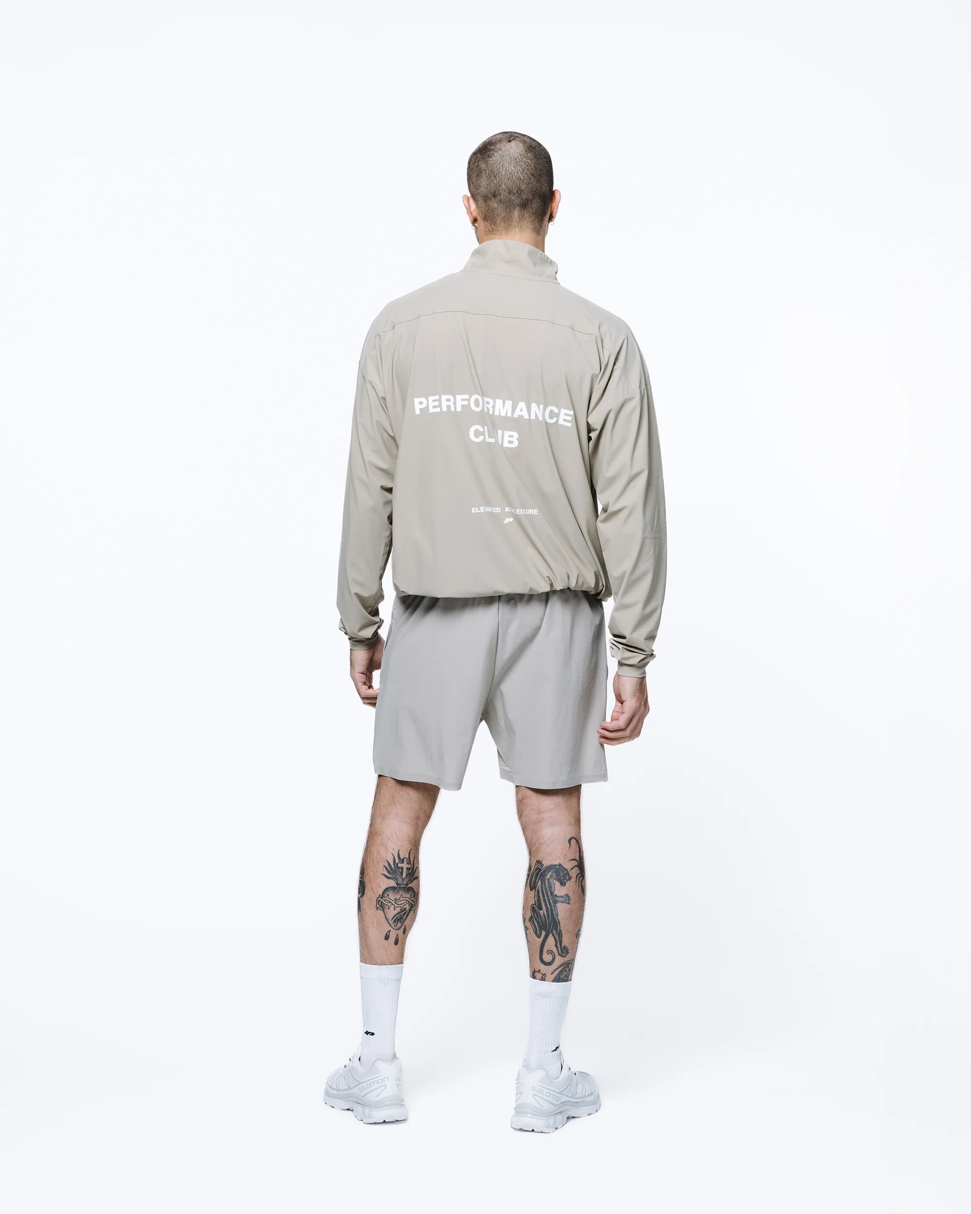 PERFORMANCE CLUB 1/4 ZIP JACKET - TAUPE - Image 6