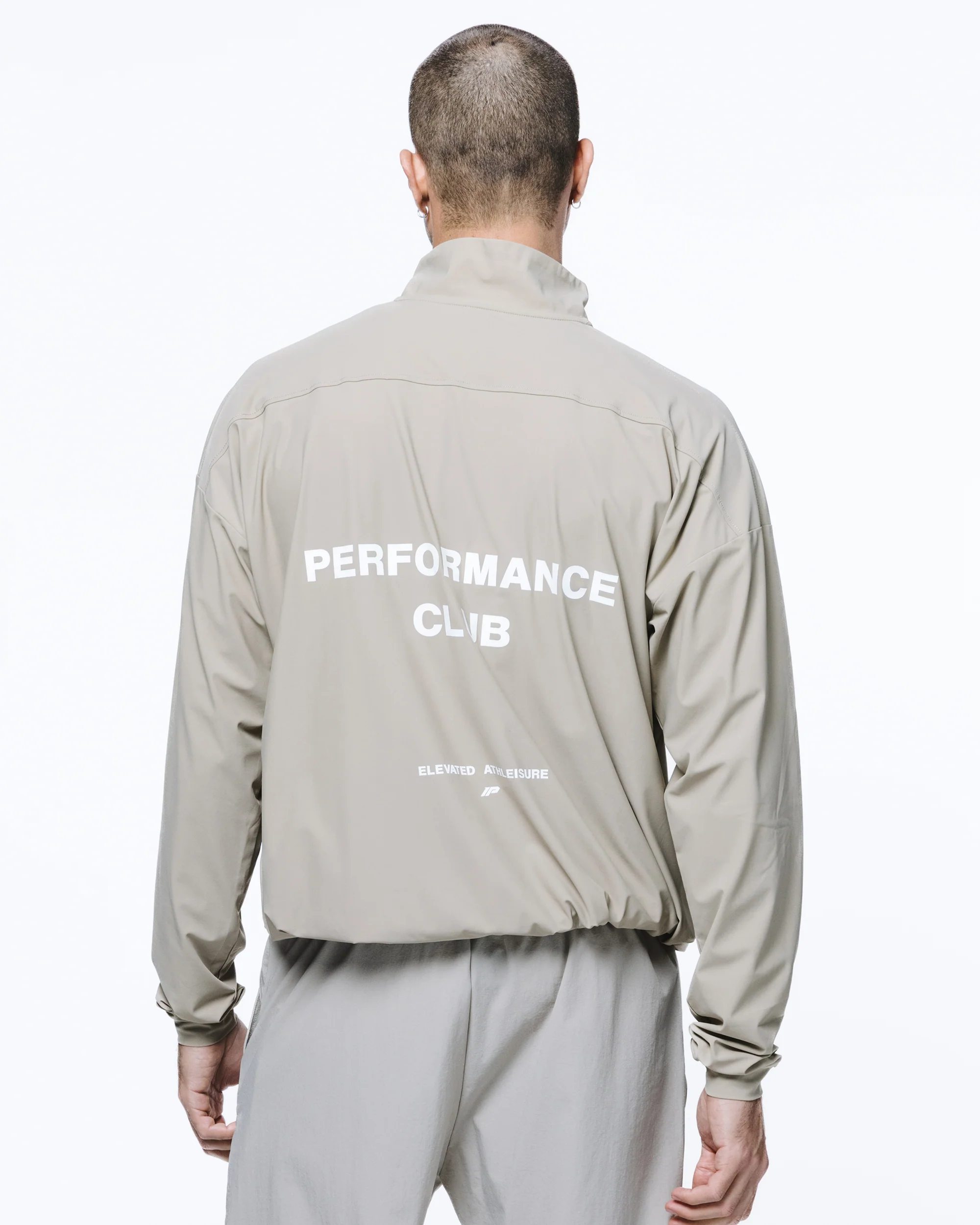 PERFORMANCE CLUB 1/4 ZIP JACKET - TAUPE - Image 7