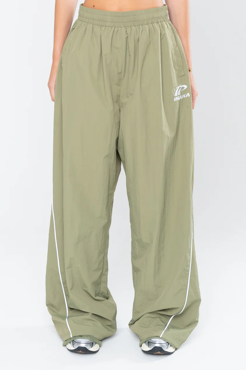 SPORTSWEAR BAGGY TRACK PANTS - OLIVE - Image 4