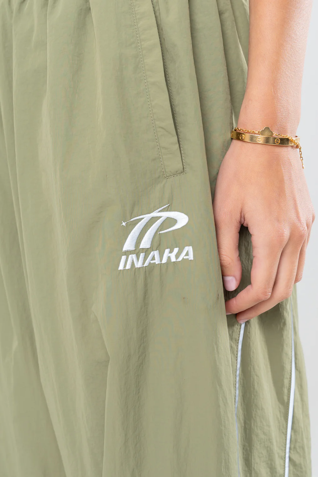 SPORTSWEAR BAGGY TRACK PANTS - OLIVE - Image 8