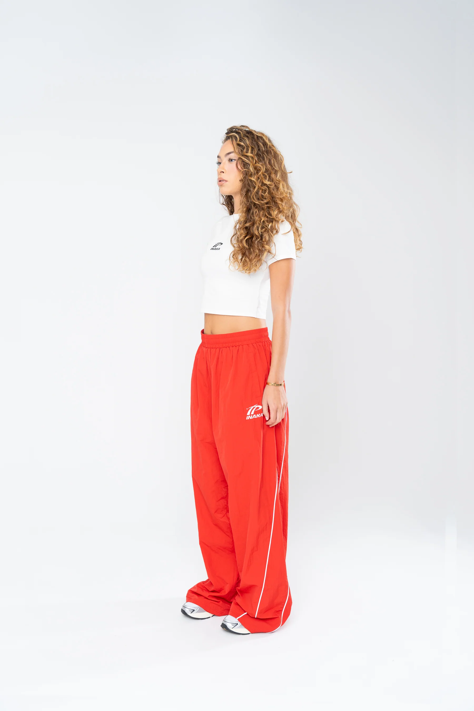 SPORTSWEAR BAGGY TRACK PANTS - RED - Image 10