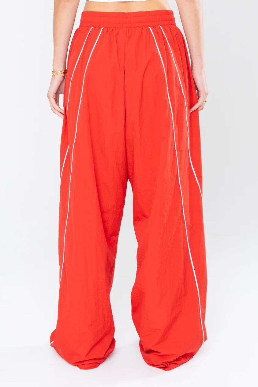 SPORTSWEAR BAGGY TRACK PANTS - RED - Image 13
