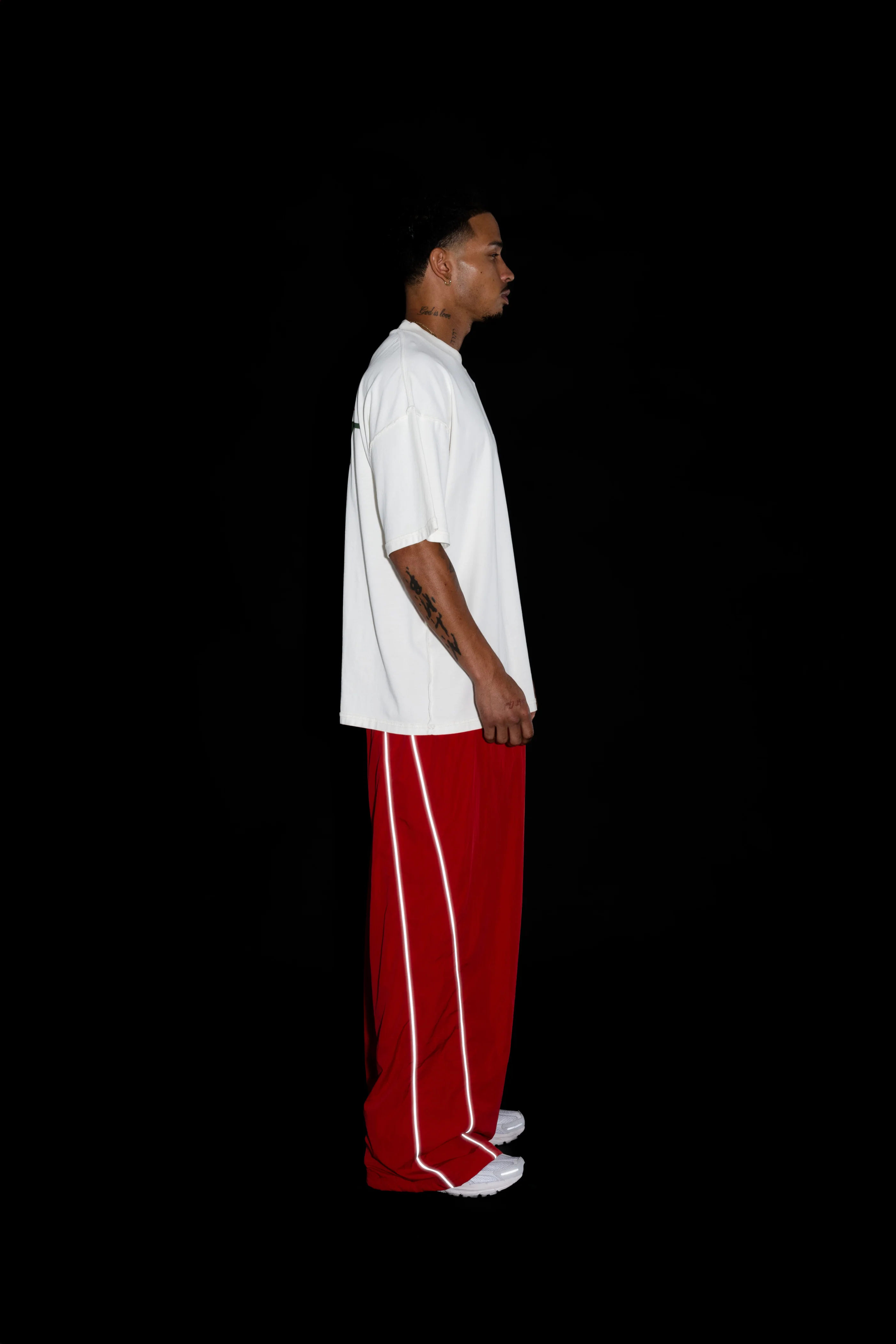 SPORTSWEAR BAGGY TRACK PANTS - RED - Image 16