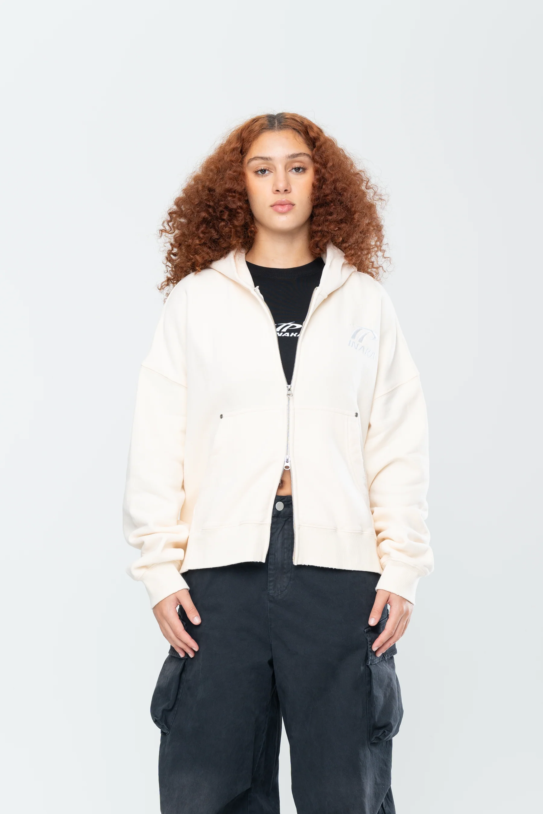 SPORTSWEAR DOUBLE ZIP HOODIE - BEIGE - Image 16