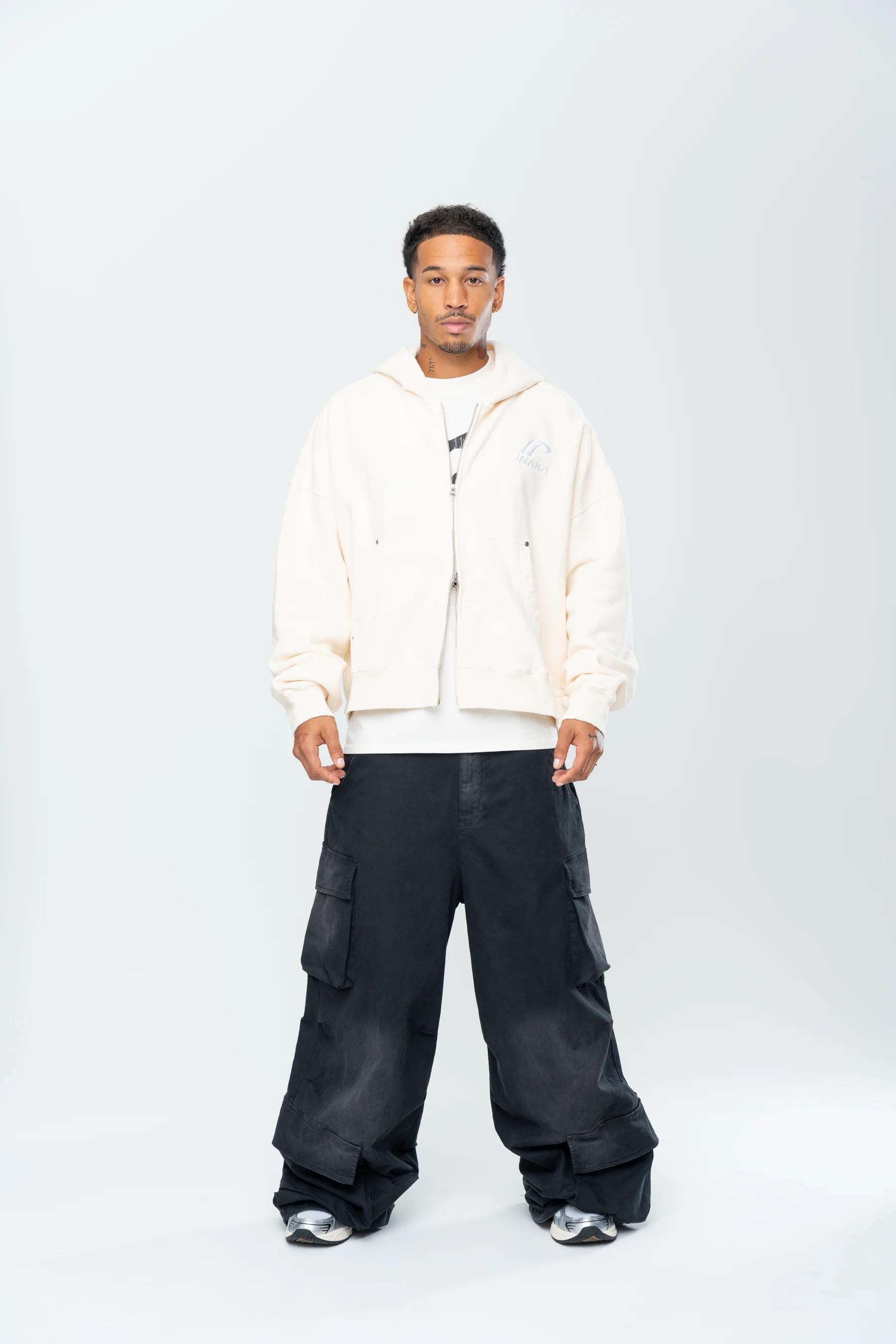 SPORTSWEAR DOUBLE ZIP HOODIE - BEIGE - Image 4