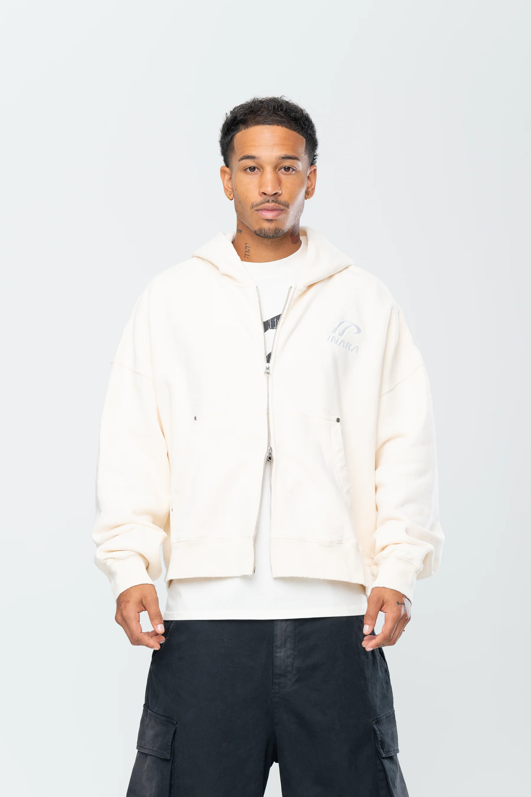 SPORTSWEAR DOUBLE ZIP HOODIE - BEIGE - Image 5