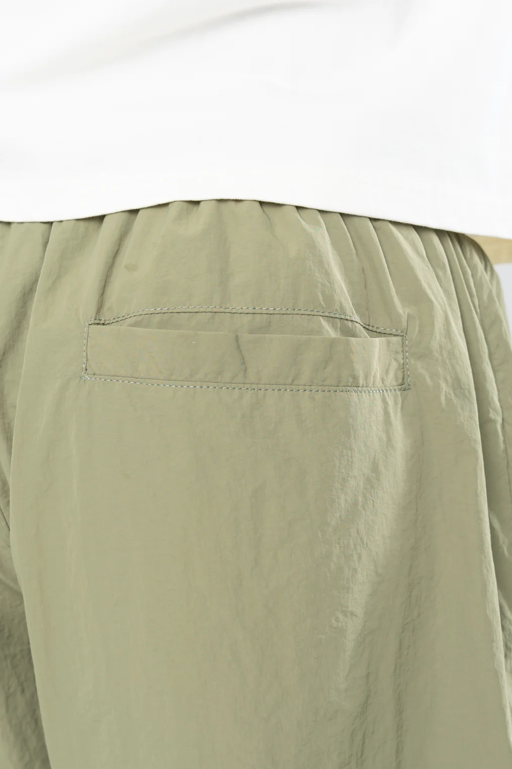 SPORTSWEAR NYLON SHORTS - BURNT OLIVE - Image 8