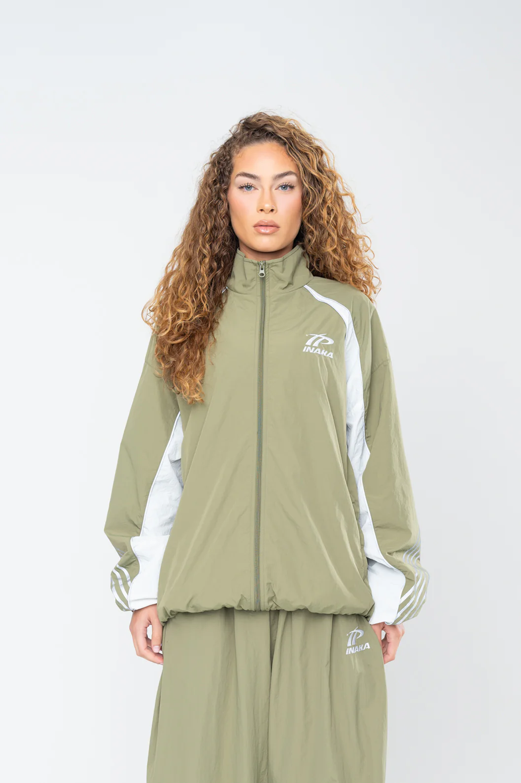 SPORTSWEAR TRACK JACKET - BURNT OLIVE - Image 9