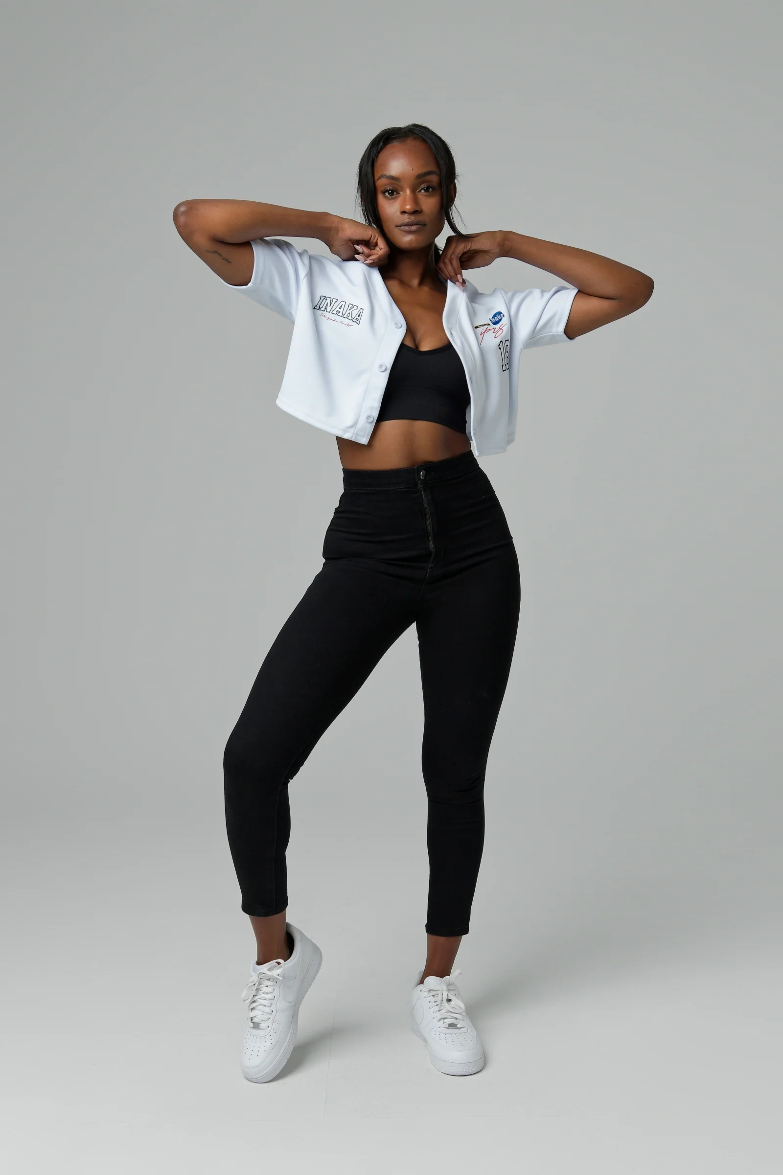 WOMEN'S IPRS CROPPED JERSEY - WHITE - Image 4