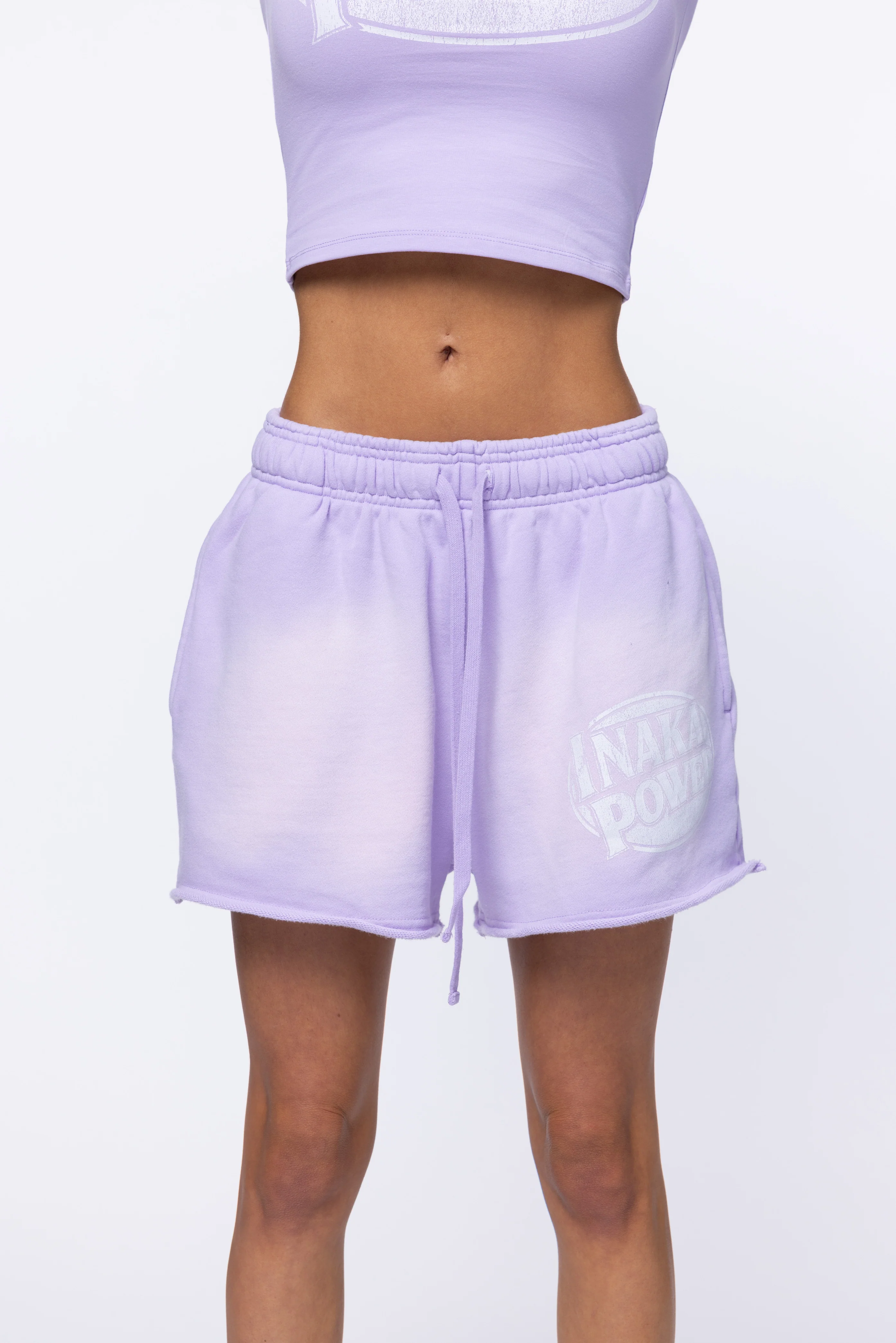 WOMENS SHORTS - PITSTOP LILAC - Image 3